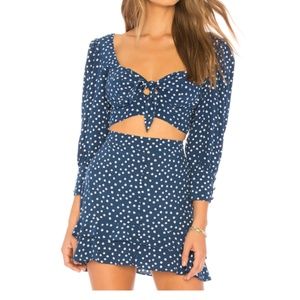 X REVOLVE Buttoned Crop Top